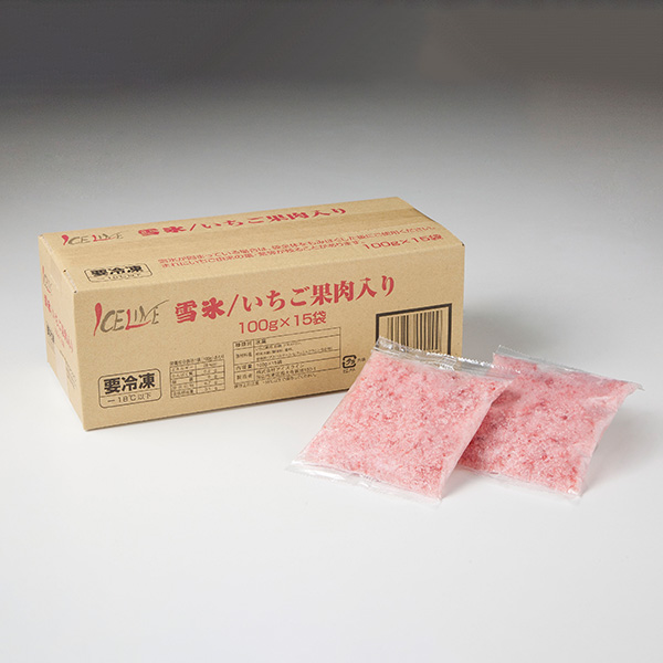 雪氷イチゴ果肉入り 15袋（L7045）【サクワ】【直送】　商品画像2