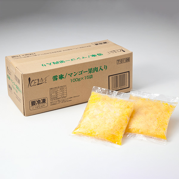 雪氷マンゴー果肉入り 15袋（L7046）【サクワ】【直送】　商品画像2
