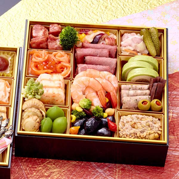 四谷鈴なり＆麻布十番ピアットスズキ監修 和洋コラボ二段重【3人前・43品目】【イオンのおせち】　商品画像2