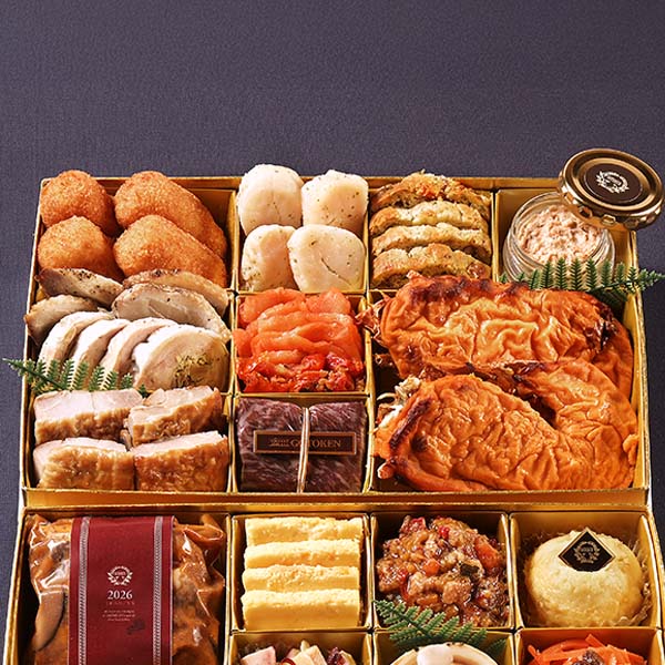 函館五島軒 洋風二段重「王朝」【4人前・22品目】【イオンのおせち】 商品画像2