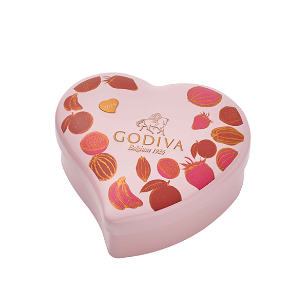 あす楽対応 GODIVA アソートメント プーさん ミニハート缶（5粒入