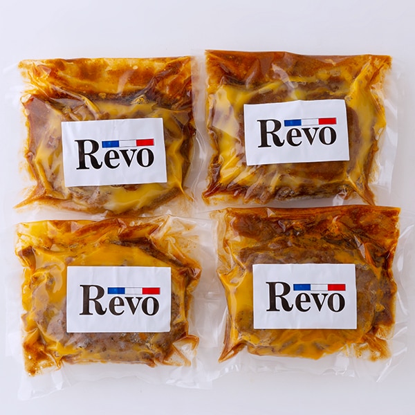 大阪 「洋食Revo」 名物黒バーグ(4個)(L7003)【サクワ】【直送】【超！肉にく祭り】　商品画像2