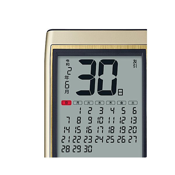 カシオ 電波掛け時計 カレンダークロック IDC-700J-9JF （R3879）　商品画像2