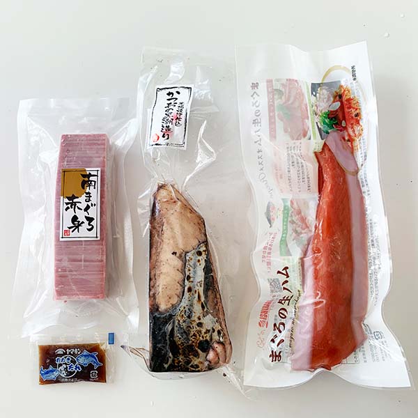 焼津石原水産 南まぐろ鰹生ハム詰合せ【おいしいお取り寄せ】　商品画像2