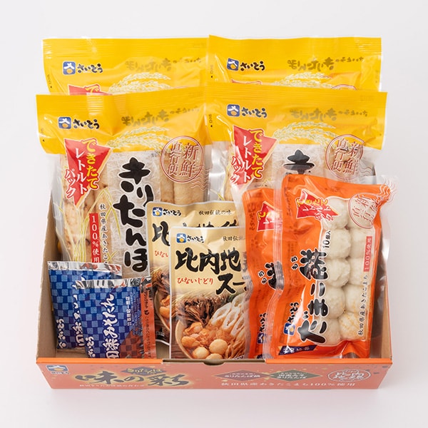 斎藤昭一商店 味の彩 (きりたんぽ1300g(5本×4)、だまこ餅400g(10個×2)、スープ400g(200g×2)、たれ100g(50g×2))[AIR-30]【初売り】　商品画像2