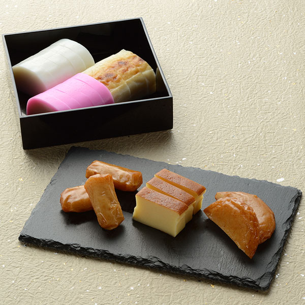 新潟 古泉蒲鉾 蒲鉾詰合せ 宴(うたげ)(板付蒲鉾中板赤・白、鯛入蒸し焼き板蒲鉾、ミニカステラ、あづま揚げ、国産野菜と北海道産たらの野菜揚げ)【夏の贈りもの・お中元】【KN】　商品画像2