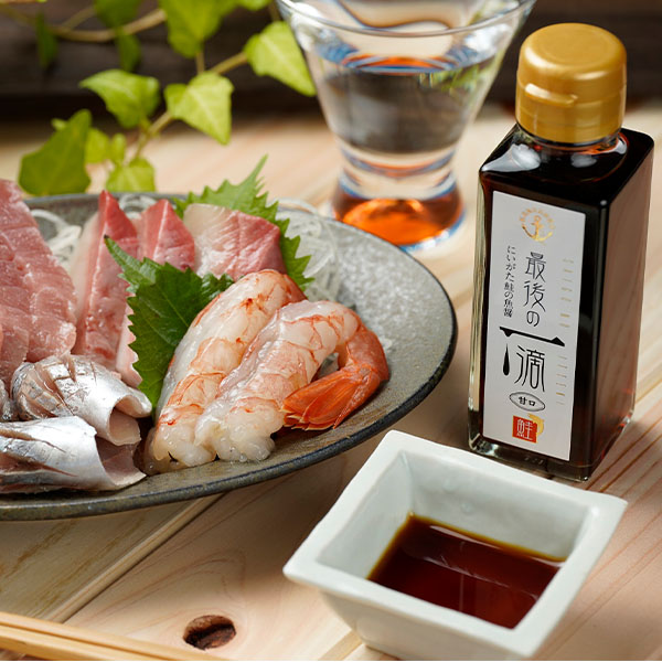 新潟県 能水商店 新潟県産魚醤5本セット 最後の一滴premium100mL1本、最後の一滴100mL1本、甘えび醤油100mL 1本、のどぐろ醤油100mL 1本 他【夏の贈りもの・お中元】【KN】　商品画像2