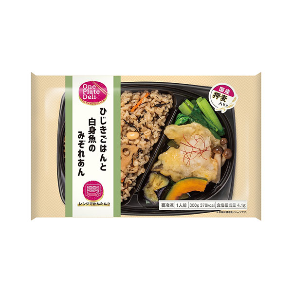 阪急デリカ ワンプレート・デリ ひじきごはんと白身魚のみぞれあん 300g【＠FROZEN】　商品画像2