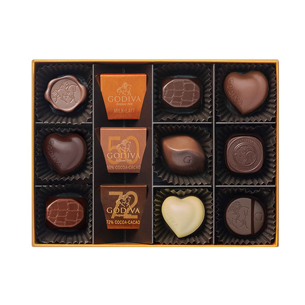 ゴディバ チョコレートアソート チョコレート菓子12粒入【お届け期間:1月15日〜2月21日】【バレンタイン】 商品画像2