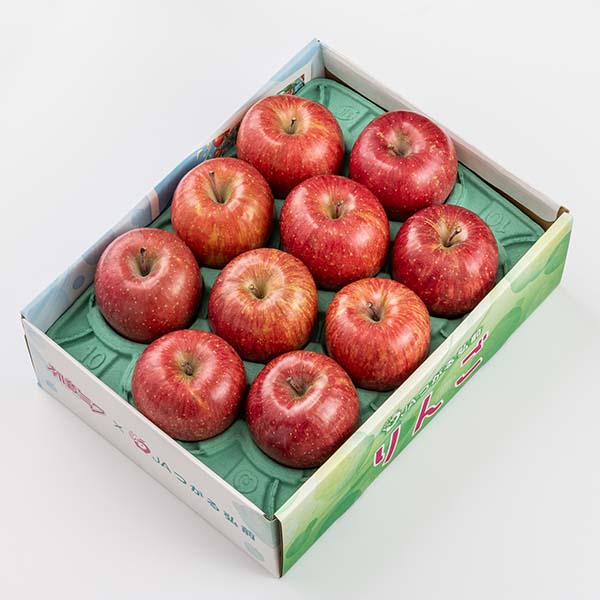 青森県産(JAつがる弘前)サンふじりんご 3kg 初音ミク化粧箱入り(9〜10