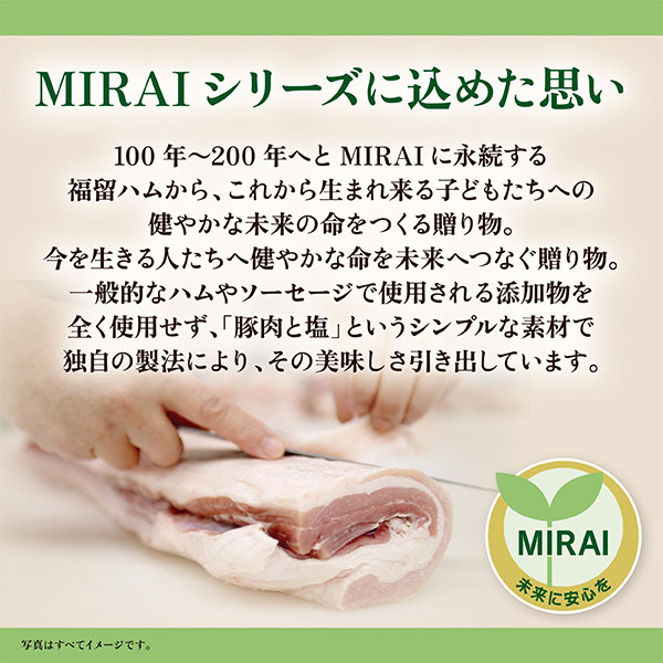 広島福留ハム MIRAIウインナー5個セット MIRAIウインナー(1パックあたり81g)×5【NN】　商品画像2