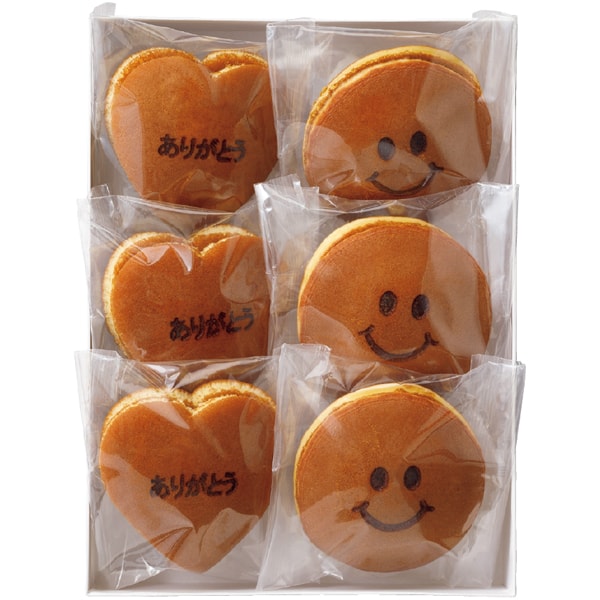 青野総本舗 丸型スマイルどら焼き3・ハートどら焼き3【母の日】　商品画像2