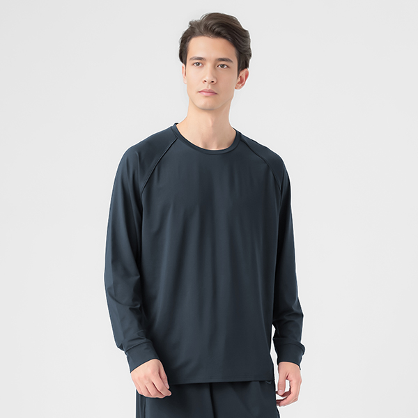 TOPVALU EXセリアント ウェア ルームウエア上下セット(ルーム長袖Tシャツ&ルームロングパンツ)コイアオ / サイズL【限定10点】【父の日・ソーシャル対応可】 商品画像2