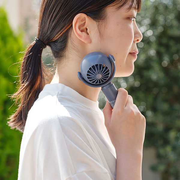 ホームコーディ ひんやりタッチハンディファン ネイビー [HC-FC102-NV]【限定20点】【父の日・ソーシャル対応可】　商品画像2