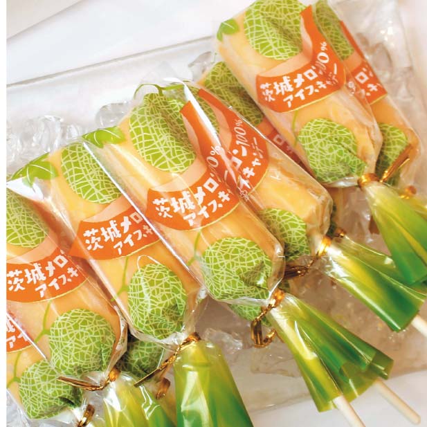 茨城 お菓子のきくち 茨城メロン100％アイスキャンデー(10本入)【お届け期間:7月1日〜9月10日】【KN】　商品画像2