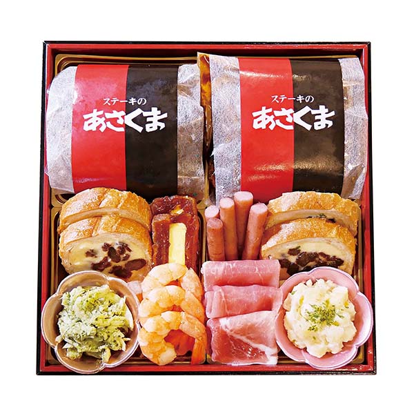 ステーキのあさくま 和洋折衷【肉】おせち与段重【3人前・32品目】【イオンのおせち】　商品画像2