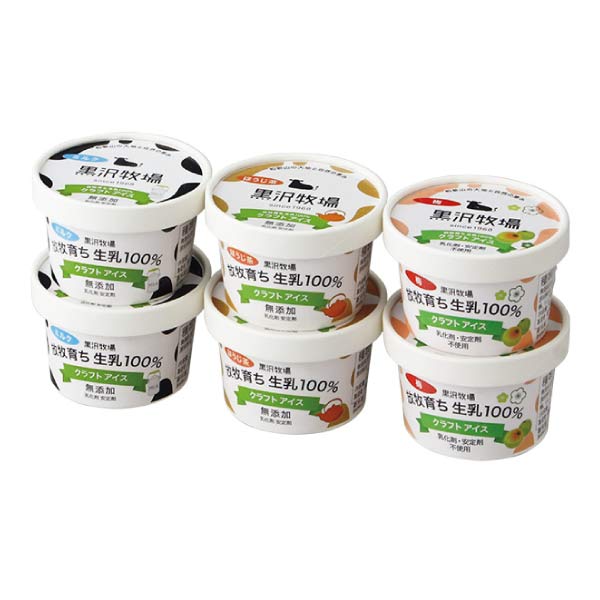黒沢牧場 牛柄ロールケーキとクラフトアイス3種の食べくらべ ミルクロール クラフトアイス(ミルク・ほうじ茶・梅 各2) 【NN】 商品画像2