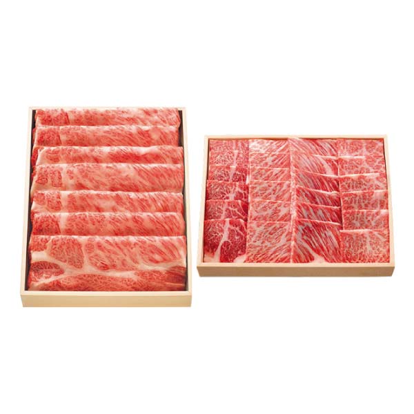 三重県産松阪牛 かたロースすきやき用・焼肉用食べくらべセット【冬の贈りもの・お歳暮】 商品画像2