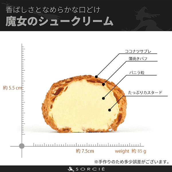 魔法洋菓子店ソルシエ シュークリーム 4個入 4個入【限定50点】【イオンのクリスマス】 商品画像2