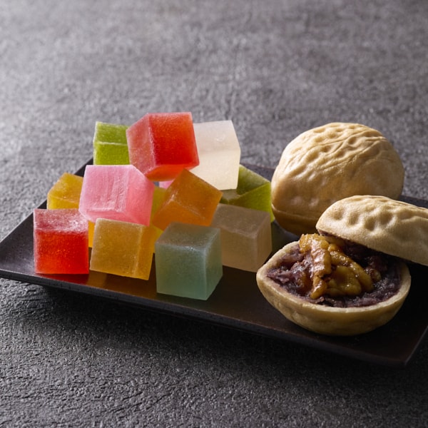 中津菓子かねい くるみ最中とにじいろ琥珀の詰合せ大【おいしいお取り寄せ】　商品画像2
