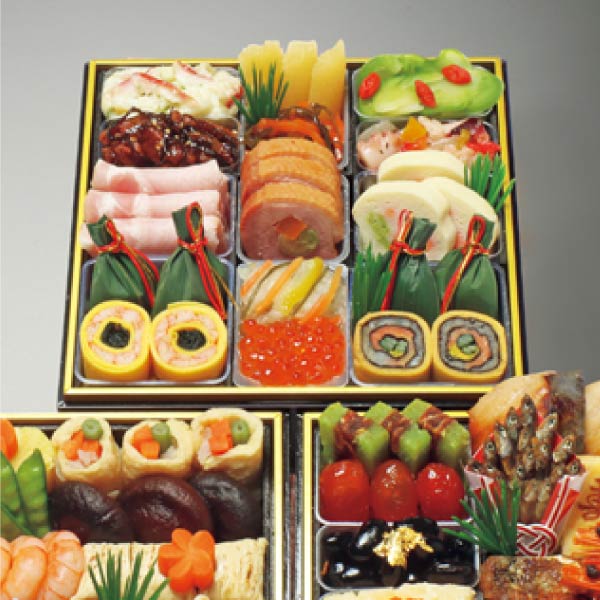 京・料亭わらびの里 和洋料亭おせち三段重【3〜4人前・45品目】【イオンのおせち】【近畿・中四国地区お届け限定】　商品画像3