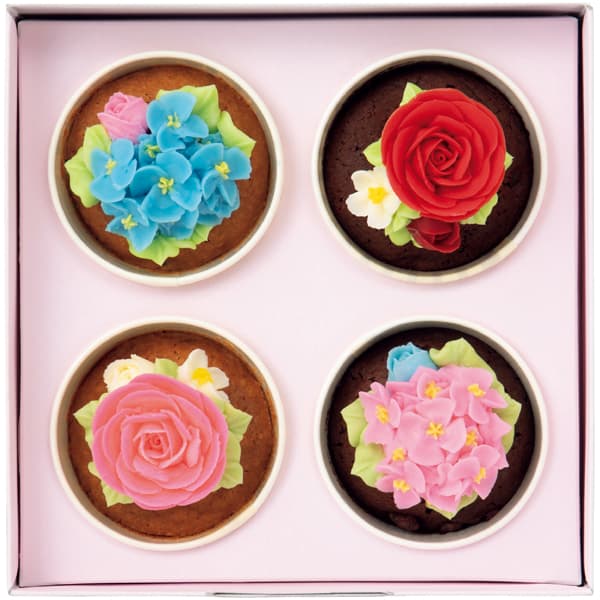 Flower Picnic Cafe 食べられるお花のカップケーキ 4個セット【母の日】　商品画像3