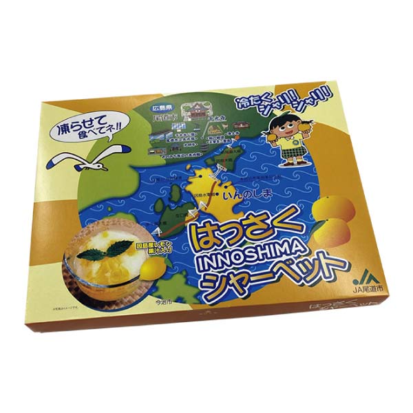 広島県産(JA尾道市) はっさくシャーベット(12個)【夏の贈りもの・お中元】　商品画像3