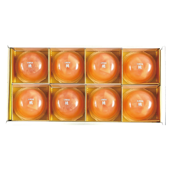 山梨県産 桃果肉入りゼリー【夏の贈りもの・お中元】[FDFDP16]　商品画像1