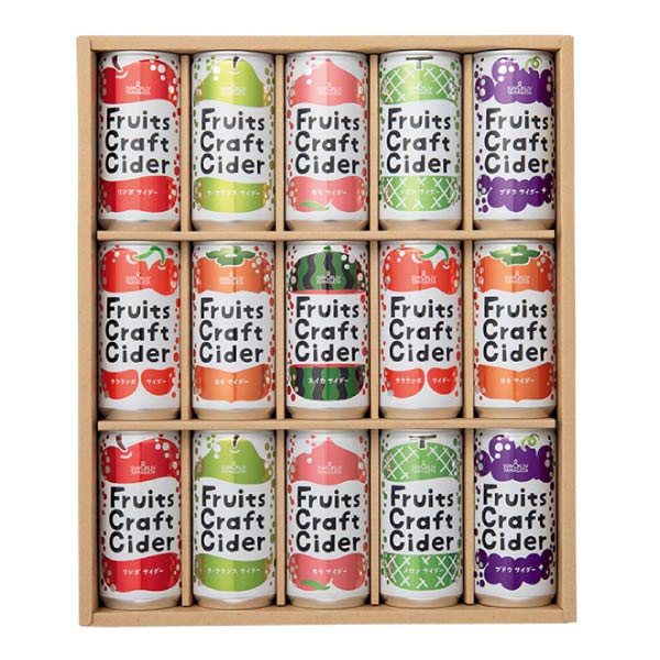 サン＆リブ フルーツクラフトサイダー詰合せ15缶【夏の贈りもの・お中元】　商品画像3