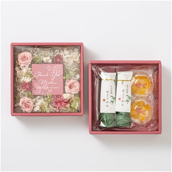 京都 萬屋琳窕 京の竹筒水ようかんと金魚ゼリー＆フラワーBOX【母の日】　商品画像3