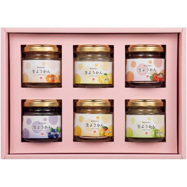 億万両本舗和作 なめらかフルーツ生ようかん6瓶セット【冬の贈りもの・お歳暮】　商品画像3