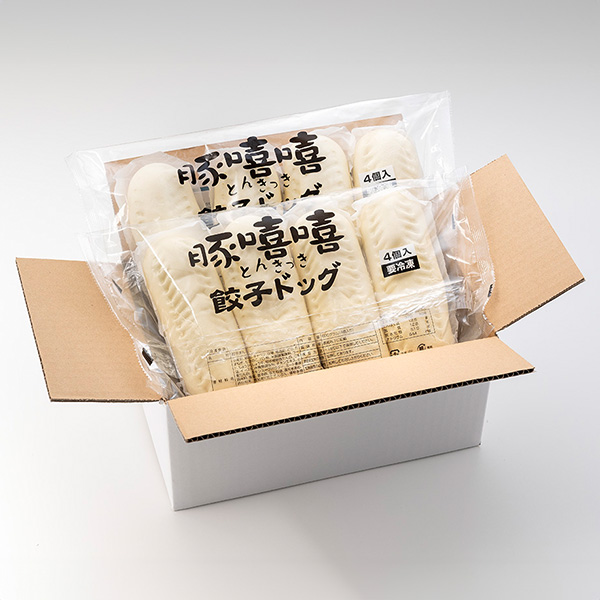 フタバ食品 餃子ドッグ2袋入り (150g×4)×2【限定100点】[M-4]【ブラックフライデー】　商品画像3