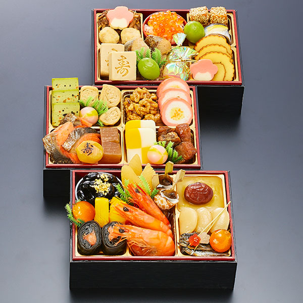 千賀屋 迎春おせち料理 和風三段重「金千華」 【2〜3人前・33品目】【イオンのおせち】　商品画像3