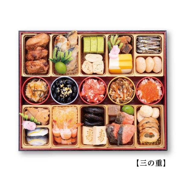 千賀屋 迎春おせち料理 和風三段重「千富士」【6〜7人前・71品目】【イオンのおせち】【中部地区お届け限定】【CB】 商品画像3