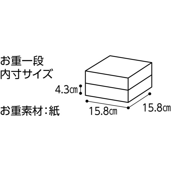 広島駅弁当 おせち料理 「紅梅」一段重(2個セット)【1〜2人前・17品目】【イオンのおせち】【近畿・中四国お届け限定】　商品画像3