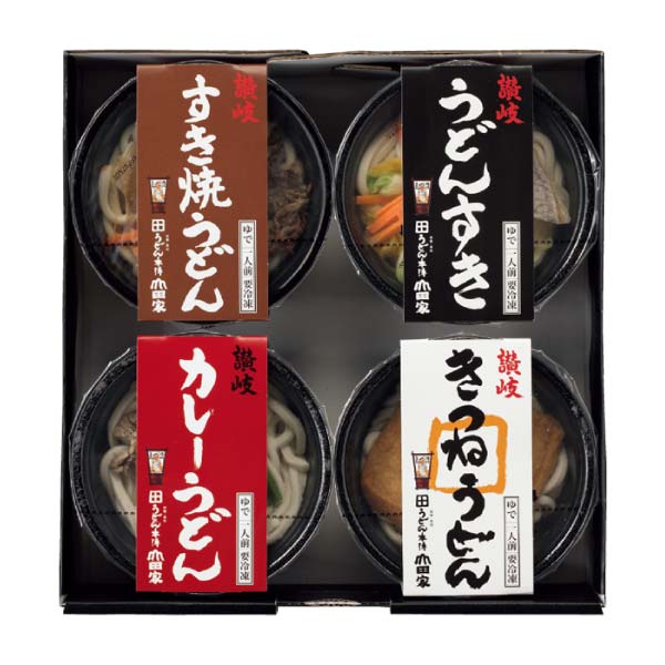 うどん本陣山田家 レンジで簡単 個食讃岐うどん4種の味の詰合せ【冬の贈りもの・お歳暮】[FG-4]　商品画像3