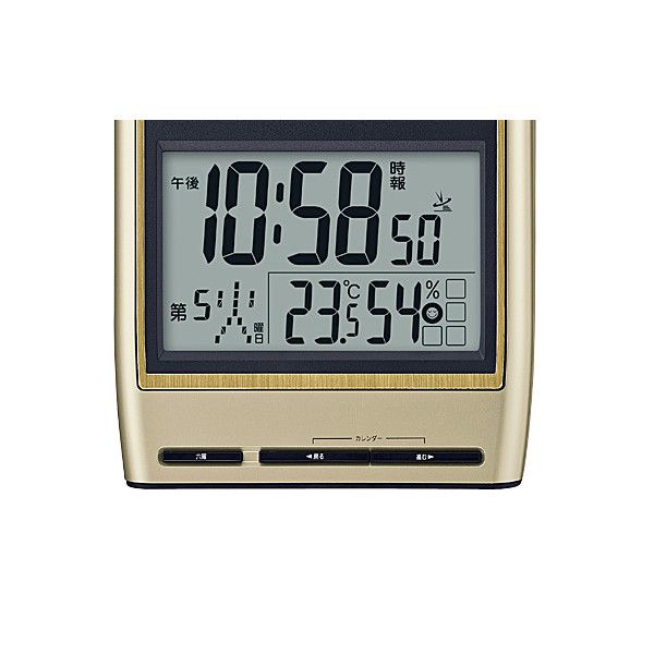 カシオ 電波掛け時計 カレンダークロック IDC-700J-9JF （R3879）　商品画像3