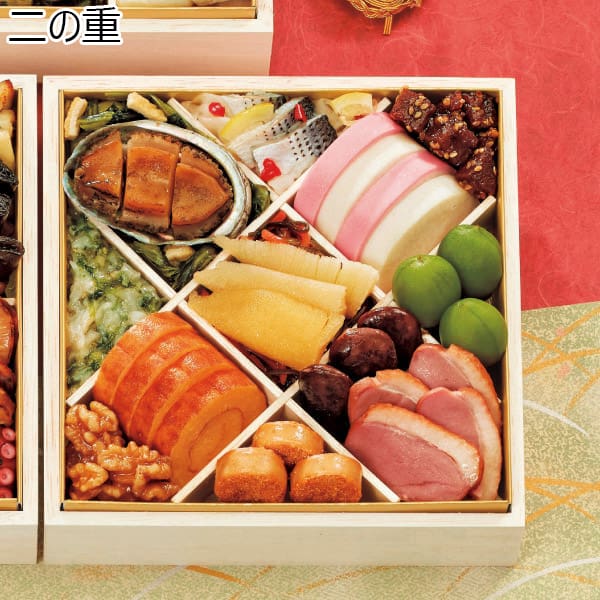 ぎをん や満文 青木庵 和風三段重「琴響」 【約3〜4人前・45品目】【イオンのおせち】　商品画像3