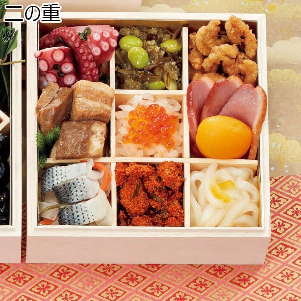 博多 日本料理 てら岡 和風三段重「天豊」 【約2〜3人前・36品目】【イオンのおせち】　商品画像3