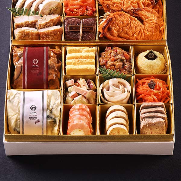 函館五島軒 洋風二段重「王朝」【4人前・22品目】【イオンのおせち】 商品画像3