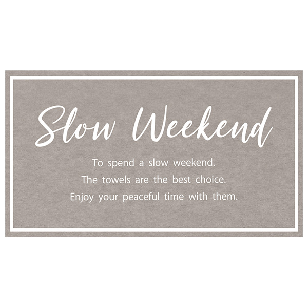 SLOW WEEKEND フェイスタオル2P[SW2519]【ブラックフライデー】　商品画像3