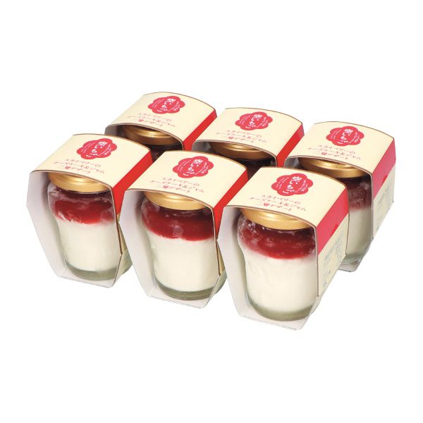 栃木 いちごの里ファーム いちごのダブルフロマージュと【空いちご】スカイベリーのチーズケーキ&ジャム二層デザート6個セット【KN】 商品画像3