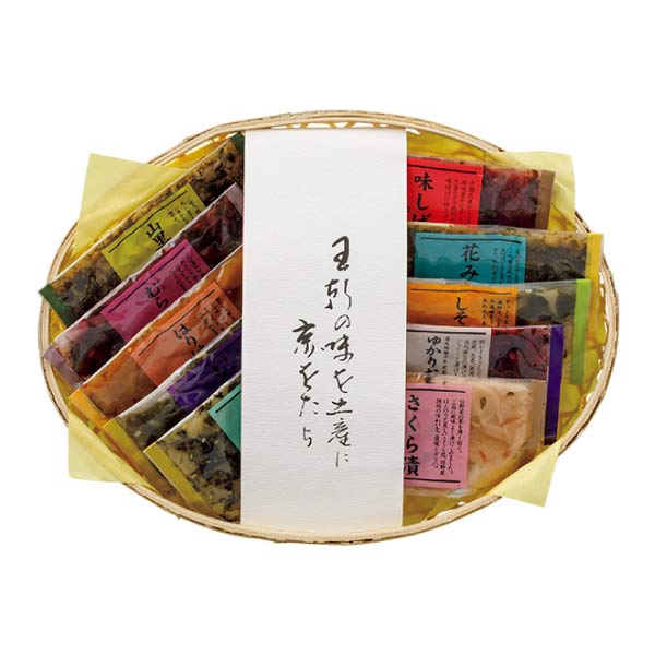 京つけもの西利 花かご【夏の贈りもの・お中元】[NHK-30]　商品画像3