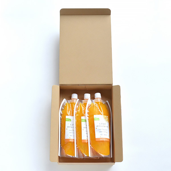 愛媛県八幡浜産みかん100%ストレートジュース 500ml×3本【おいしいお取り寄せ】　商品画像3