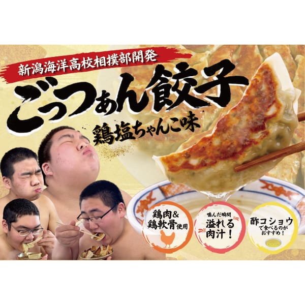 新潟 能水商店 新潟海洋高校相撲部 ごっつぁん餃子 大満足60個入[G-024]【冬の贈りもの・お歳暮】【KN】　商品画像3