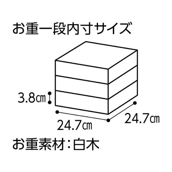 京都料亭 うお寿・藤かわ・みのり 京都料亭 コラボおせち 三段重 【4〜5人前・64品目】【イオンのおせち】【近畿・中四国地区お届け限定】 商品画像4