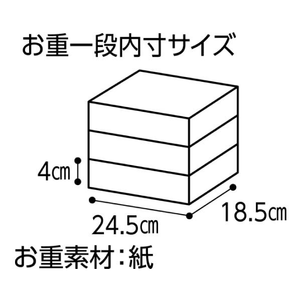 味遊心 新春万福 和洋中三段重【4〜5人前・56品目】【イオンのおせち】【関東地区お届け限定】　商品画像4
