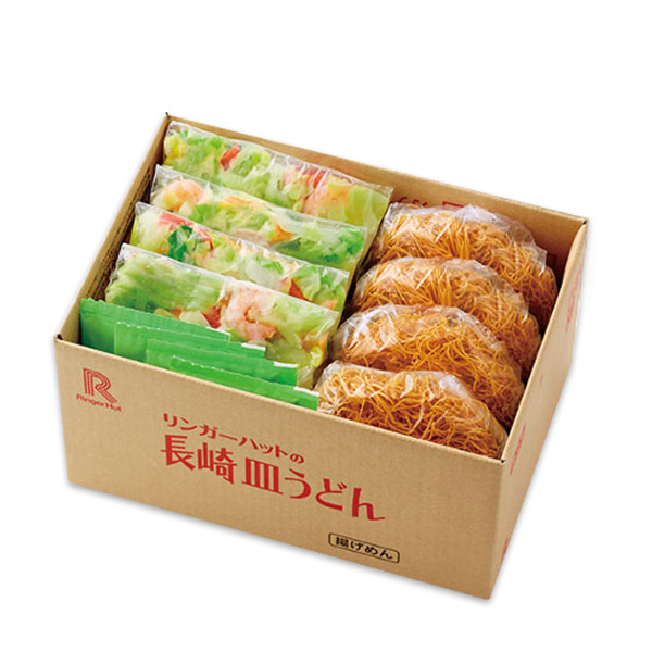 リンガーハット4種セット(長崎ちゃんぽん、皿うどん、チャーハン、ぎょうざ)(L7764)【サクワ】 商品画像4