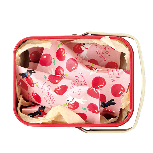 リサとガスパール リサとガスパールのみつ林檎バスケット缶【お届け期間：1月15日〜2月21日】【バレンタイン】　商品画像4