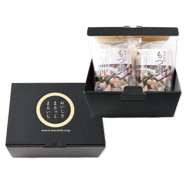 九州丸一食品 まるいち博多牛もつ鍋(醤油味)セット4人前【九州フェア】　商品画像4